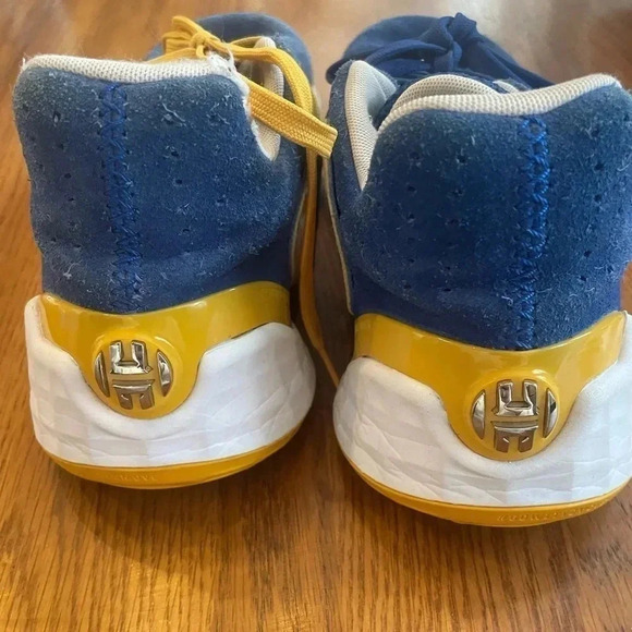Hardin Vol. 4‎ Basketball shoes Men’s Size 9.5 Blue Suede Yellow Sneakers #54 - Picture 3 of 11
